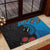 Fiji and New Zealand Together Rubber Doormat Tapa Maori Tattoo mix Tagimoucia and Pohutukawa