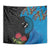 Fiji and New Zealand Together Tapestry Tapa Maori Tattoo mix Tagimoucia and Pohutukawa