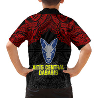 Vitis Central Dabaris Rugby Family Matching Summer Maxi Dress and Hawaiian Shirt Papua New Guinea Polynesian Tattoo LT03 - Polynesian Pride