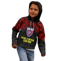 Vitis Central Dabaris Rugby Kid Hoodie Papua New Guinea Polynesian Tattoo LT03 - Polynesian Pride