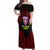 Vitis Central Dabaris Rugby Off Shoulder Maxi Dress Papua New Guinea Polynesian Tattoo LT03 Women Red - Polynesian Pride