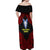 Vitis Central Dabaris Rugby Off Shoulder Maxi Dress Papua New Guinea Polynesian Tattoo LT03 - Polynesian Pride