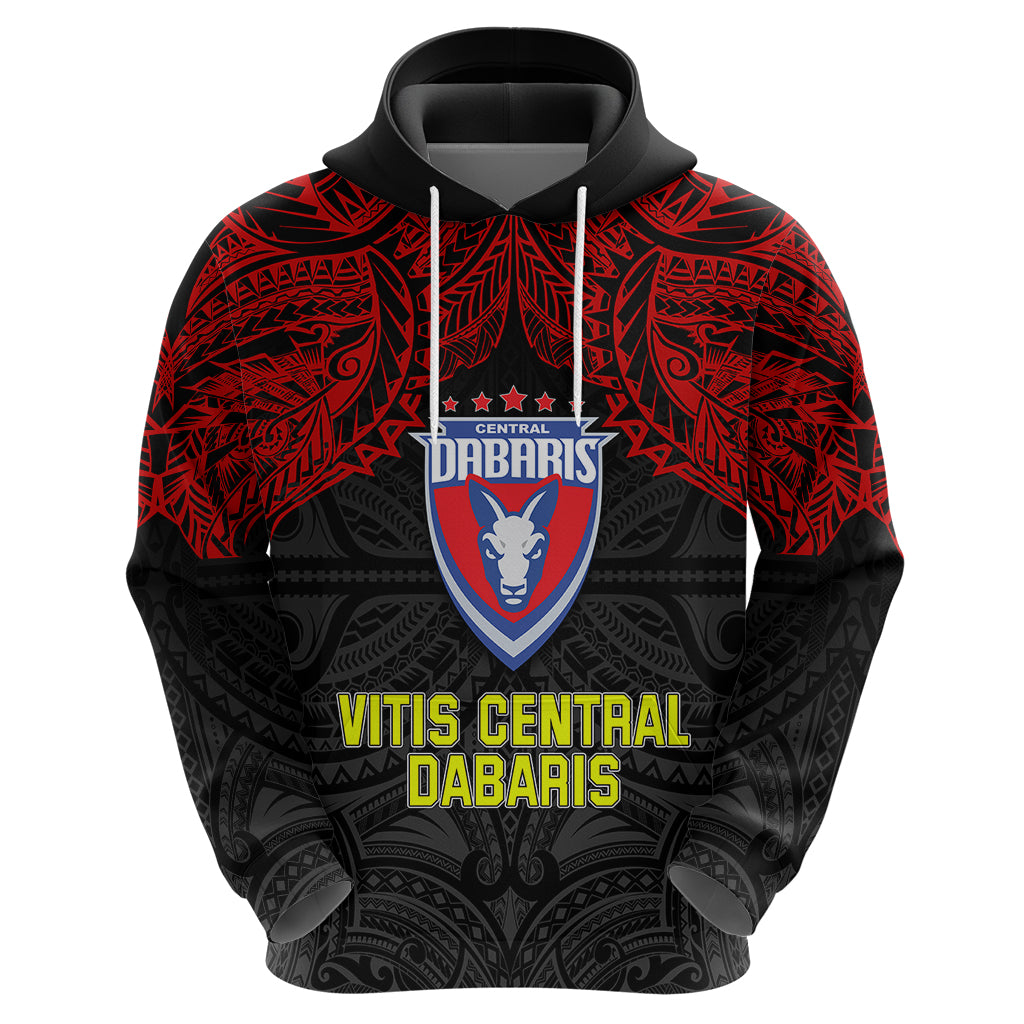 Custom Vitis Central Dabaris Rugby Hoodie Papua New Guinea Polynesian Tattoo LT03 - Polynesian Pride