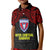 Custom Vitis Central Dabaris Rugby Kid Polo Shirt Papua New Guinea Polynesian Tattoo LT03 Kid Red - Polynesian Pride