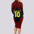 Custom Vitis Central Dabaris Rugby Long Sleeve Bodycon Dress Papua New Guinea Polynesian Tattoo LT03 - Polynesian Pride