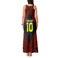 Custom Vitis Central Dabaris Rugby Tank Maxi Dress Papua New Guinea Polynesian Tattoo LT03 - Polynesian Pride