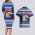 Tokelau Christmas Couples Matching Long Sleeve Bodycon Dress and Hawaiian Shirt Santa Claus Tokelau Flag and Coat of Arms with Polynesian Pattern LT03 - Polynesian Pride