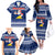 Tokelau Christmas Family Matching Off Shoulder Long Sleeve Dress and Hawaiian Shirt Santa Claus Tokelau Flag and Coat of Arms with Polynesian Pattern LT03 - Polynesian Pride