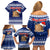 Tokelau Christmas Family Matching Off Shoulder Short Dress and Hawaiian Shirt Santa Claus Tokelau Flag and Coat of Arms with Polynesian Pattern LT03 - Polynesian Pride