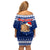 Tokelau Christmas Family Matching Off Shoulder Short Dress and Hawaiian Shirt Santa Claus Tokelau Flag and Coat of Arms with Polynesian Pattern LT03 - Polynesian Pride