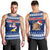 Tokelau Christmas Men Tank Top Santa Claus Tokelau Flag and Coat of Arms with Polynesian Pattern LT03 - Polynesian Pride