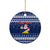Personalised Tokelau Christmas Ceramic Ornament Santa Claus Tokelau Flag and Coat of Arms with Polynesian Pattern LT03 - Polynesian Pride