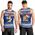 Personalised Tokelau Christmas Men Tank Top Santa Claus Tokelau Flag and Coat of Arms with Polynesian Pattern LT03 - Polynesian Pride