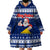 Personalised Tokelau Christmas Wearable Blanket Hoodie Santa Claus Tokelau Flag and Coat of Arms with Polynesian Pattern LT03 - Polynesian Pride