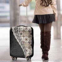 Tukenny Pattern Fijian War Clubs Mix Tapa Tribal Luggage Cover LT03 - Polynesian Pride