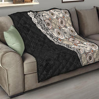 Tukenny Pattern Fijian War Clubs Mix Tapa Tribal Quilt LT03 - Polynesian Pride