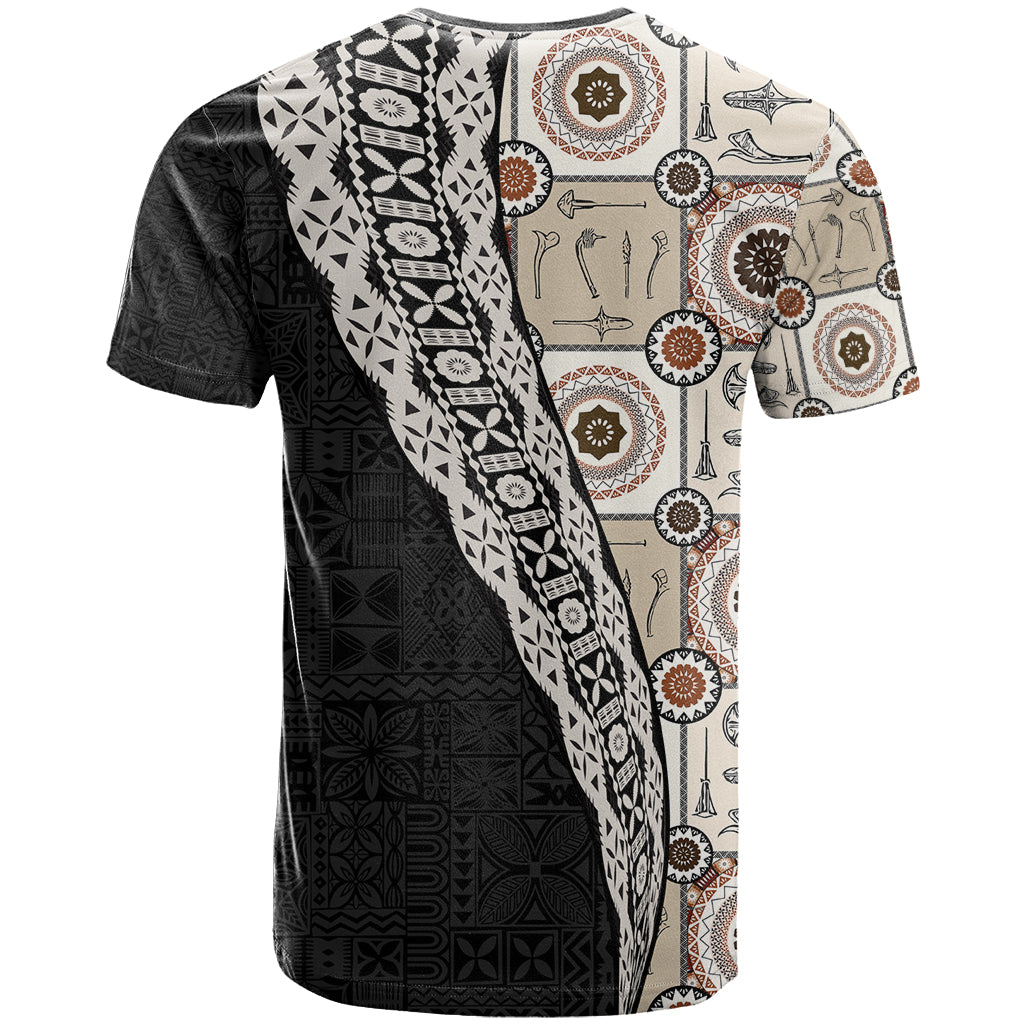 Tukenny Pattern Fijian War Clubs Mix Tapa Tribal T Shirt LT03 - Polynesian Pride