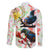 New Zealand Pohutukawa Tui Bird Family Matching Puletasi and Hawaiian Shirt Kowhai Version LT03 - Polynesian Pride