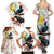 New Zealand Pohutukawa Tui Bird Family Matching Summer Maxi Dress and Hawaiian Shirt Kowhai Version LT03 - Polynesian Pride