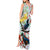 New Zealand Pohutukawa Tui Bird Tank Maxi Dress Kowhai Version LT03 - Polynesian Pride