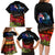 New Zealand ANZAC Day Family Matching Long Sleeve Bodycon Dress and Hawaiian Shirt Pohutukawa Flower and Tui Bird LT03 - Polynesian Pride