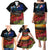 New Zealand ANZAC Day Family Matching Puletasi and Hawaiian Shirt Pohutukawa Flower and Tui Bird LT03 - Polynesian Pride