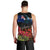 New Zealand ANZAC Day Men Tank Top Pohutukawa Flower and Tui Bird LT03 - Polynesian Pride