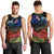 New Zealand ANZAC Day Men Tank Top Pohutukawa Flower and Tui Bird LT03 - Polynesian Pride