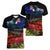 New Zealand ANZAC Day Women V Neck T Shirt Pohutukawa Flower and Tui Bird LT03 - Polynesian Pride