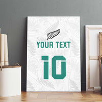 Custom New Zealand Football Canvas Wall Art Go All Silver Ferns - Towards World Cup 2026