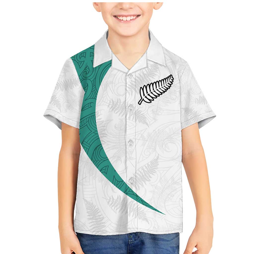 Custom New Zealand Football Family Matching Mermaid Dress and Hawaiian Shirt Go All Silver Ferns - Towards World Cup 2026