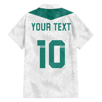 Custom New Zealand Football Family Matching Off The Shoulder Long Sleeve Dress and Hawaiian Shirt Go All Silver Ferns - Towards World Cup 2026