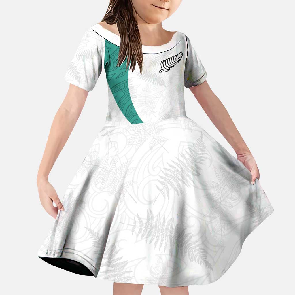 Custom New Zealand Football Family Matching Summer Maxi Dress and Hawaiian Shirt Go All Silver Ferns - Towards World Cup 2026