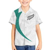 Custom New Zealand Football Family Matching Tank Maxi Dress and Hawaiian Shirt Go All Silver Ferns - Towards World Cup 2026