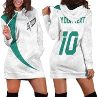Custom New Zealand Football Hoodie Dress Go All Silver Ferns - Towards World Cup 2026