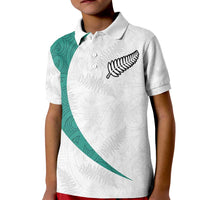 Custom New Zealand Football Kid Polo Shirt Go All Silver Ferns - Towards World Cup 2026