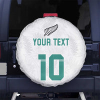 Custom New Zealand Football Spare Tire Cover Go All Silver Ferns - Towards World Cup 2026