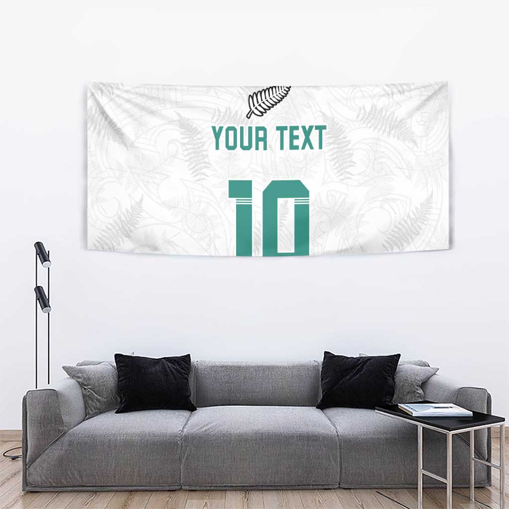 Custom New Zealand Football Tapestry Go All Silver Ferns - Towards World Cup 2026