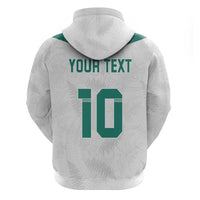 Custom New Zealand Football Zip Hoodie Go All Silver Ferns - Towards World Cup 2026