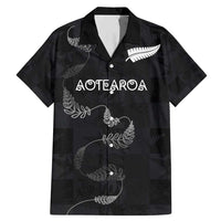 Custom New Zealand Rugby Family Matching Mermaid Dress and Hawaiian Shirt All Silver Ferns Blacks