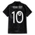 Custom New Zealand Rugby Family Matching Off Shoulder Short Dress and Hawaiian Shirt All Silver Ferns Blacks