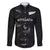 Custom New Zealand Rugby Family Matching Off Shoulder Short Dress and Hawaiian Shirt All Silver Ferns Blacks