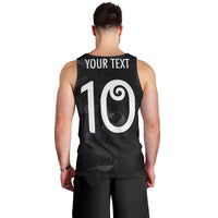 Custom New Zealand Rugby Men Tank Top All Silver Ferns Blacks