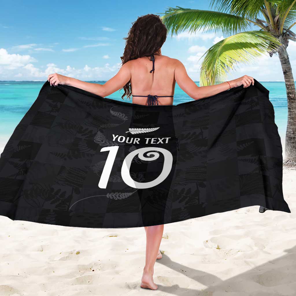 Custom New Zealand Rugby Sarong All Silver Ferns Blacks