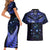 New Zealand Matariki Couples Matching Short Sleeve Bodycon Dress and Hawaiian Shirt Maori Pattern and Matariki Sky Night