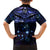 New Zealand Matariki Family Matching Off Shoulder Maxi Dress and Hawaiian Shirt Maori Pattern and Matariki Sky Night