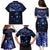 New Zealand Matariki Family Matching Puletasi and Hawaiian Shirt Maori Pattern and Matariki Sky Night