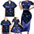 New Zealand Matariki Family Matching Short Sleeve Bodycon Dress and Hawaiian Shirt Maori Pattern and Matariki Sky Night