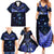 New Zealand Matariki Family Matching Summer Maxi Dress and Hawaiian Shirt Maori Pattern and Matariki Sky Night