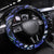 New Zealand Matariki Steering Wheel Cover Maori Pattern and Matariki Sky Night